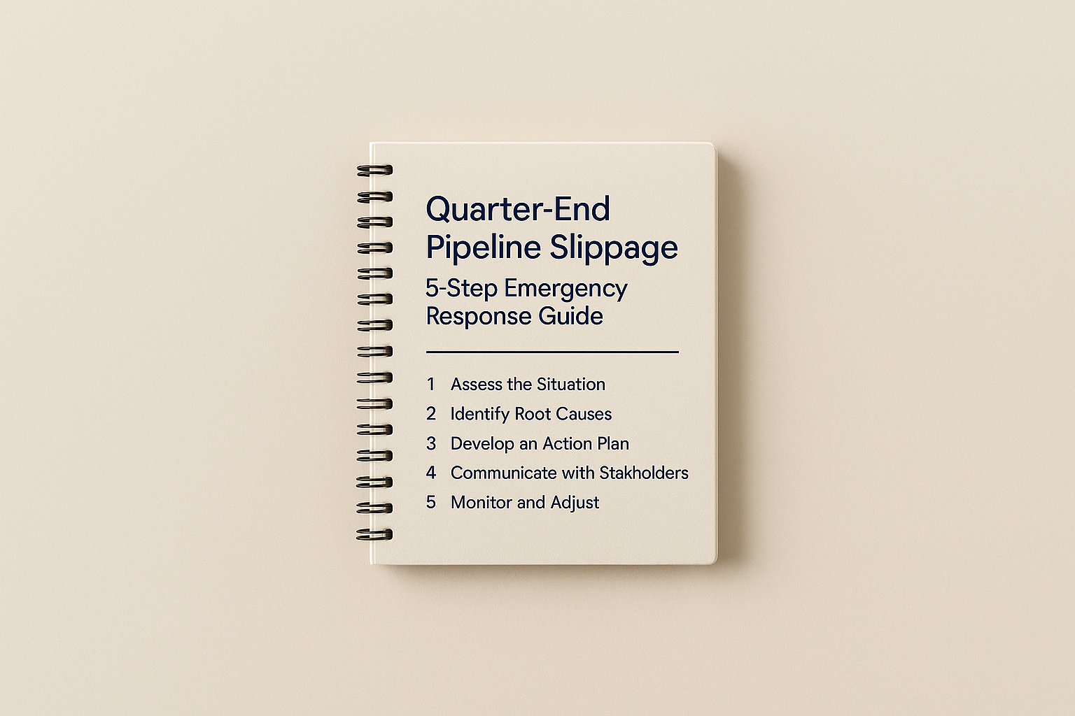 Quarter-End Pipeline Slippage: 5-Step Emergency Response Guide